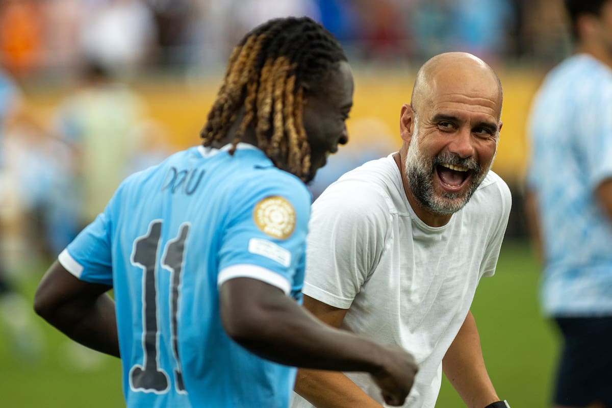 Pep Guardiola; Manchester City; doku; Jeremy Doku; deportes; Fútbol