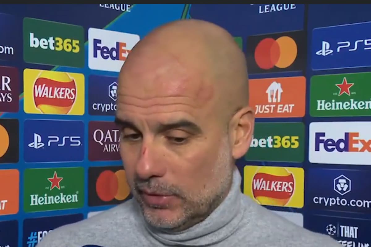 Pep Guardiola pidió disculpas luego de que reconoció que se autoinfligió heridas en la cabeza y el rostro