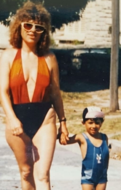 Pepita Di Tullio y su hijo Gabriel