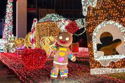 Peppermint Parkway cuenta con un gran juego de luces, fotos con Santa Claus, y una nueva montaña rusa (Instagram/@peppermintparkway)