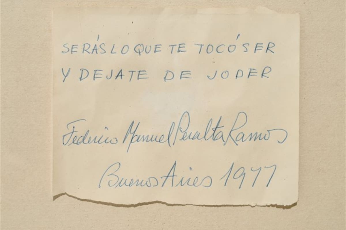 Peralta Ramos solía dejar testimonio de sus frases, firmadas y fechadas, en papeles y servilletas