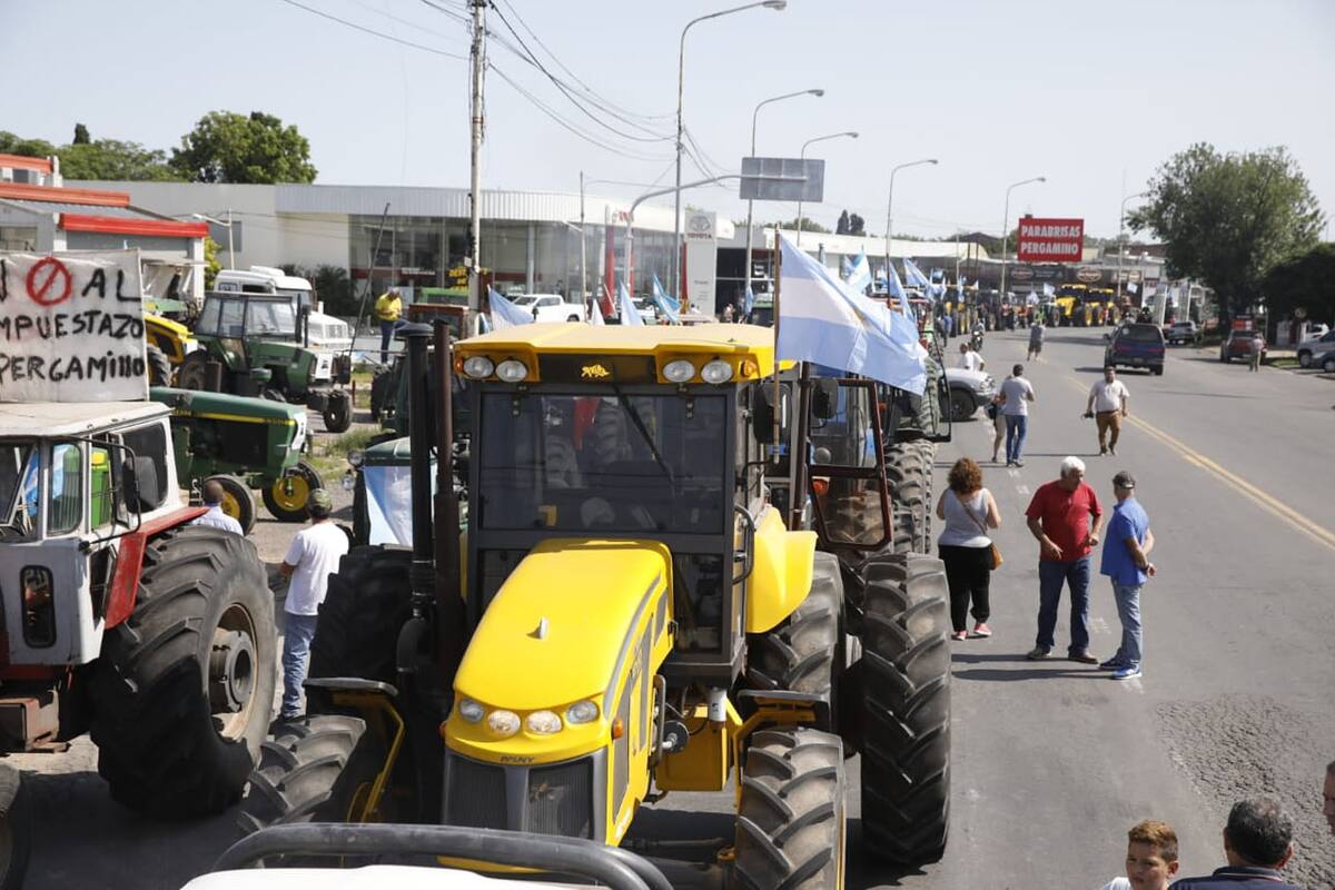 Pergamino: el campo se moviliza con otro fuerte tractorazo