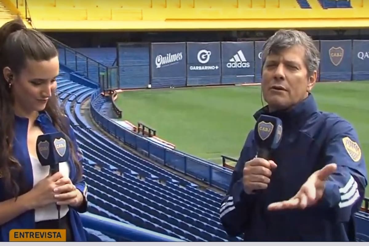 Pergolini fue el primer entrevistado del nuevo canal de Boca