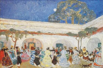 Pericón en el patio de la estancia (1925), por Pedro Figari