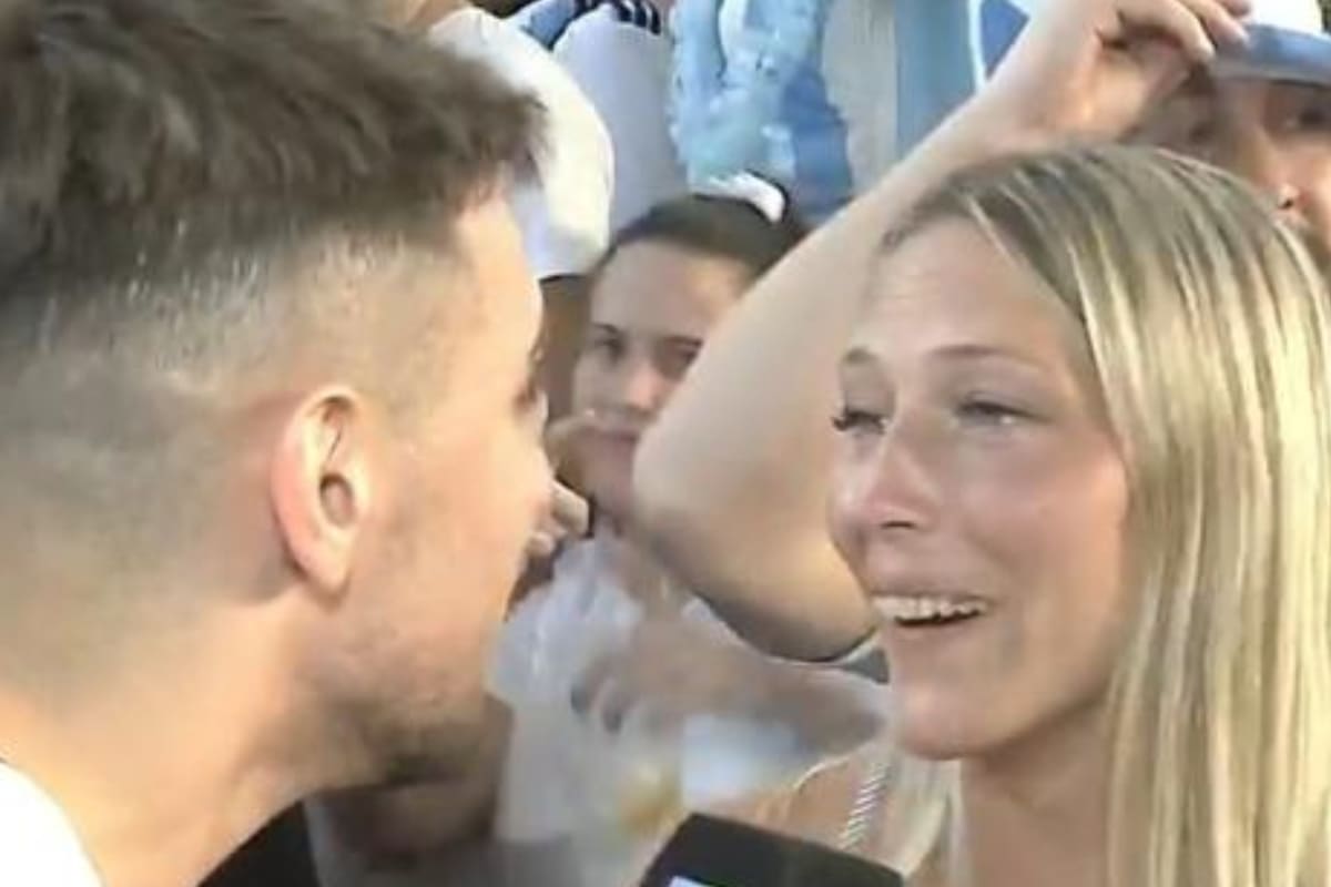 Periodista argentino recibió curiosa propuesta de una hincha durante un vivo (Foto:Captura)