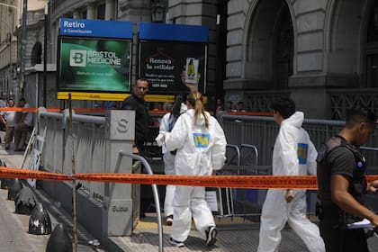 Peritos de la PFA trabajaron en la escena del crimen