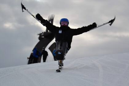 Pero un día conoció el esquí y terminó convirtiéndose en una verdadera estrella de la actividad