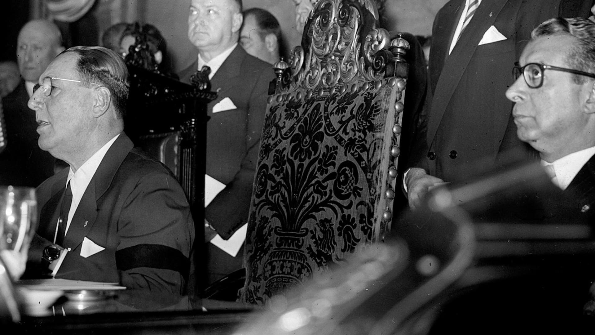 Perón habla en el Congreso durante el Día del Trabajador, el 1° de mayo de 1954