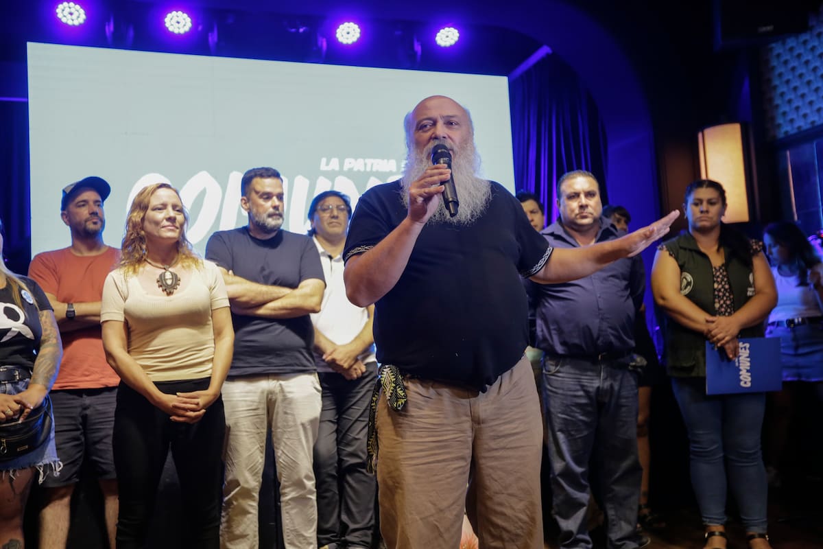Pérsico durante la presentación del partido La Patria de los Comunes