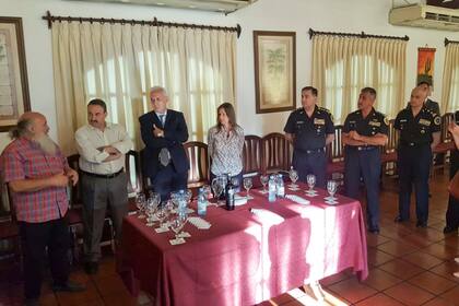 Pérsico fue el promotor del encuentro con las fuerzas de seguridad