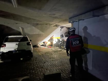 Personal capacitado trabaja en la zona afectada