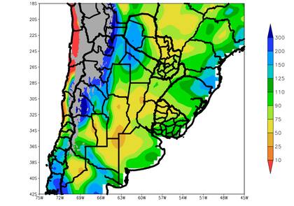 Perspectiva de precipitación primavera