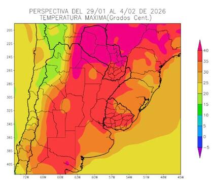 Perspectiva de temperatura máxima