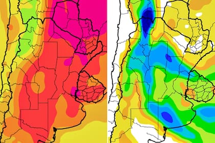 Perspectivas de temperatura y precipitaciones para los próximos siete días, según la Bolsa de Cereales de Buenos Aires