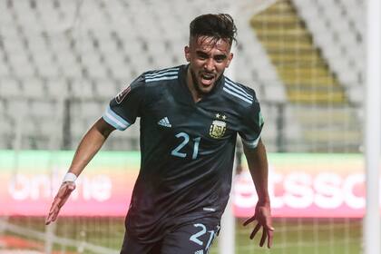 Perú vs Argentina. Primer gol de Argentina