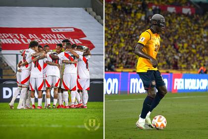 Perú y Ecuador se enfrentan en las Eliminatorias Sudamericanas rumbo al Mundial 2026. Fotos: @LaTri/@TuFPF