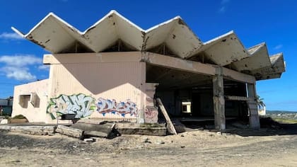 Pescadería en Parcelas Suárez, Loíza, que fue destruida por la marea con el paso de los años