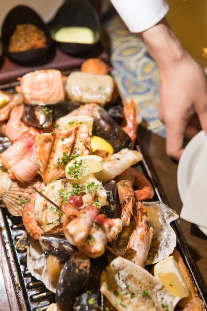 Pescados y mariscos en Tunet.