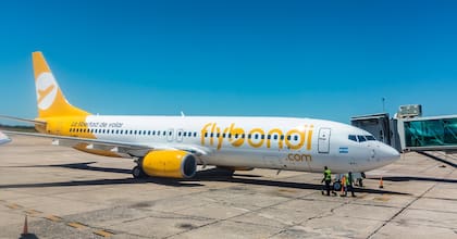 Pese a las ventajas a favor de Aerolíneas Argentinas, varias colegas se le animaron a competir. Flybondi y Jetsmart empezaron a abrirse camino pese a la adversidad de despegar con la pista inclinada.