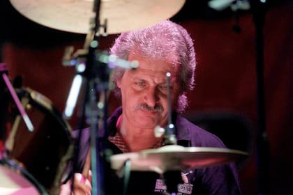 Pete Best durante una visita a la Argentina, en 1998, cuando tuvo que suspender uno de sus shows