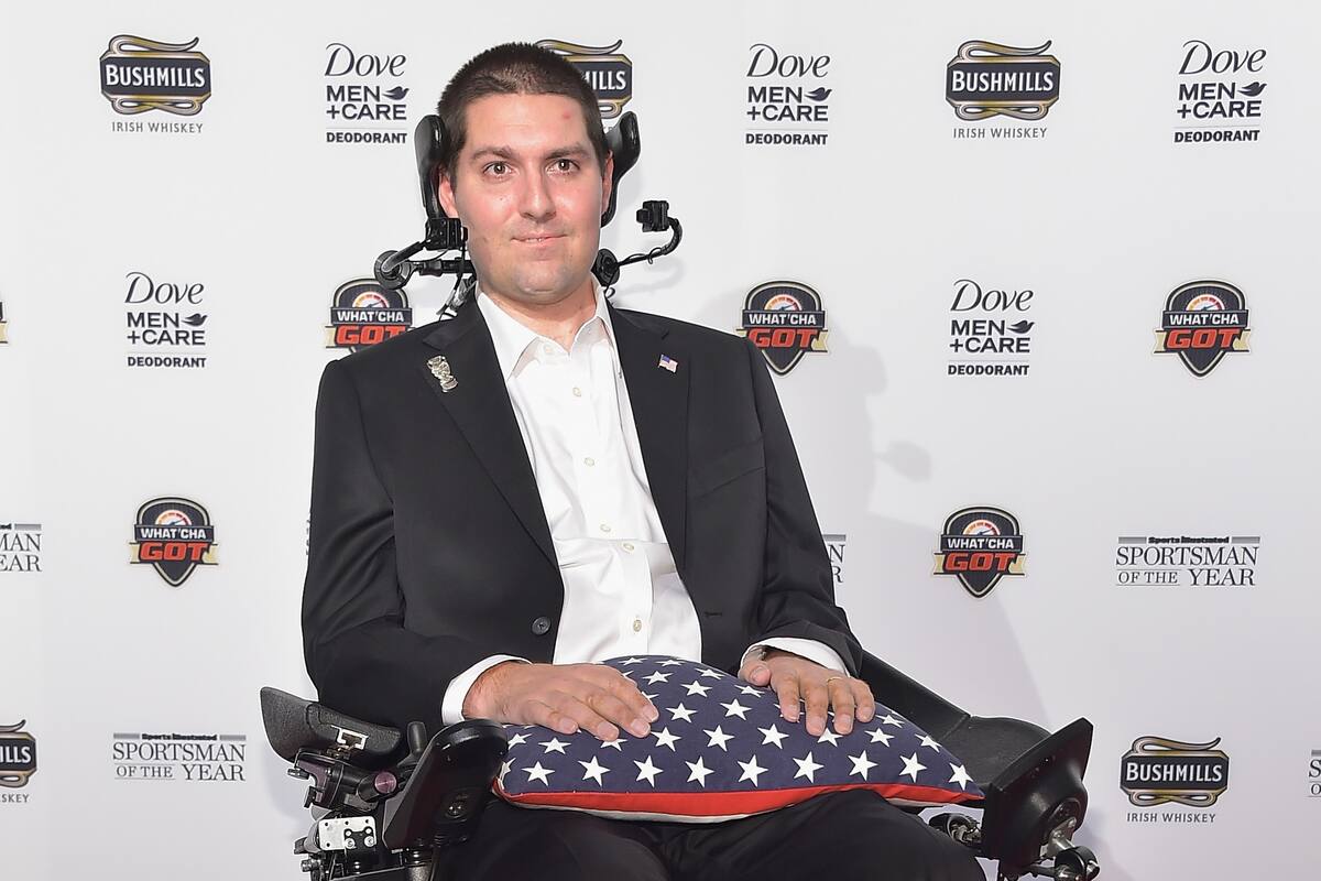 Pete Frates en 2014, cuando se hizo viral el desafío del cubo de agua helada
