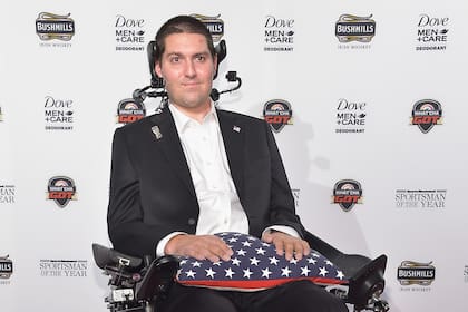 Pete Frates en 2014, cuando se hizo viral el desafío del cubo de agua helada