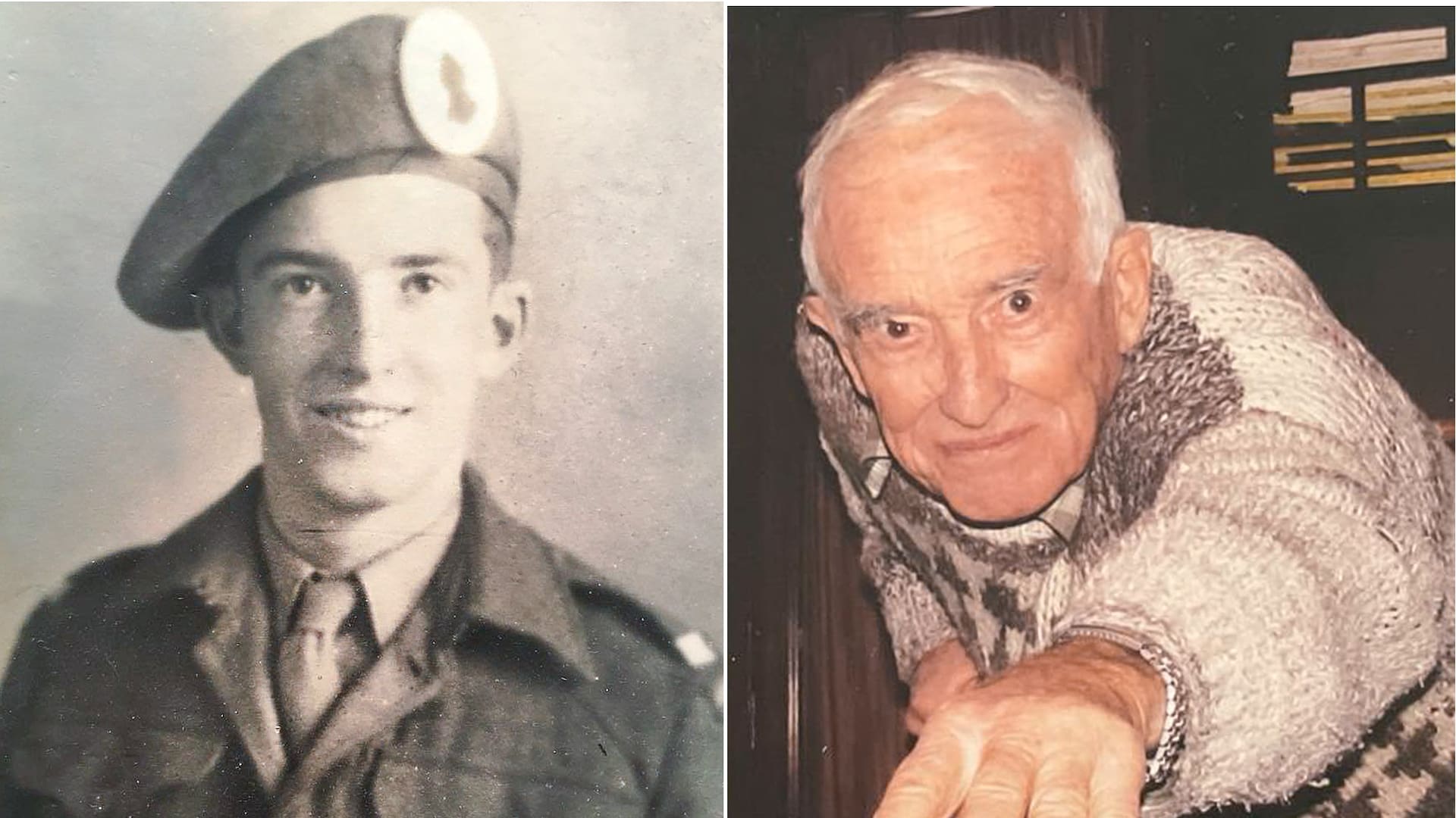 Peter Harrison en su juventud, con uniforme militar inglés