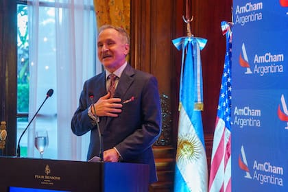 Peter Lamelas, en el cóctel de AmCham