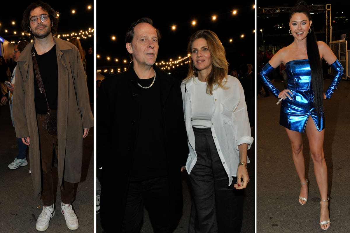 Peter Lanzani, Matías Martin junto a Natalia Graciano y Jujuy Jimenez, algunos de los famosos que dijeron presente anoche en la función especial del espectáculo del Cirque dedicado a Messi