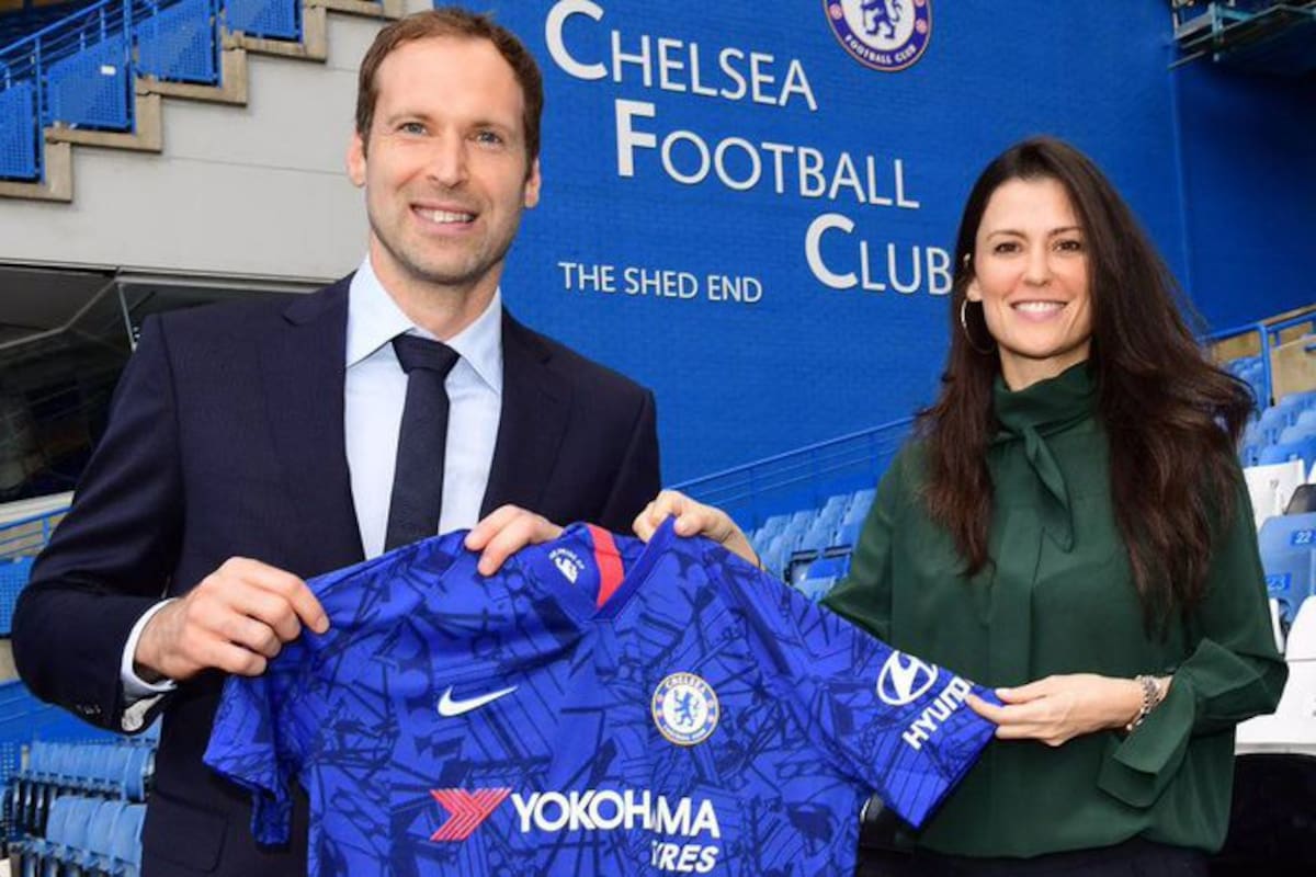 Petr Cech junto a Marina Granovskaia, la nueva dama de hierro de Chelsea