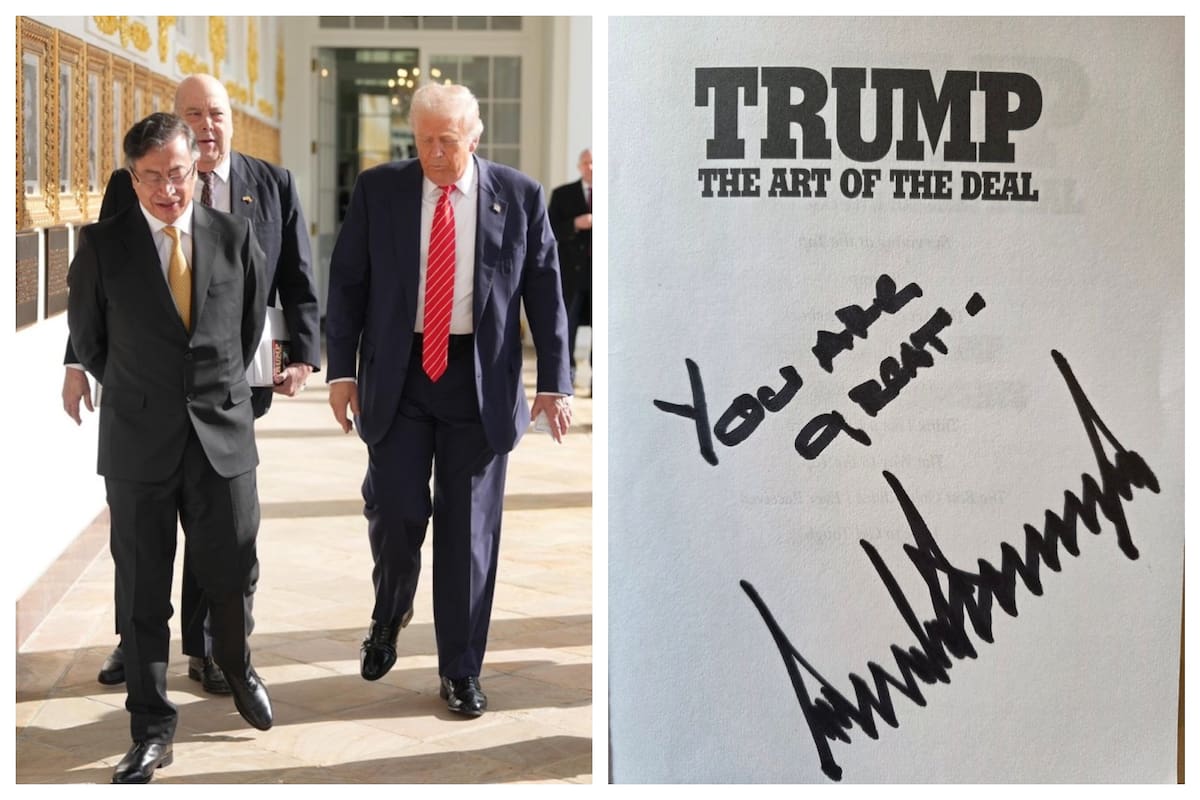 Petro salió a mostrar el mensaje que recibió de Trump.