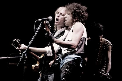 Petty con Bob Dylan, en 1986