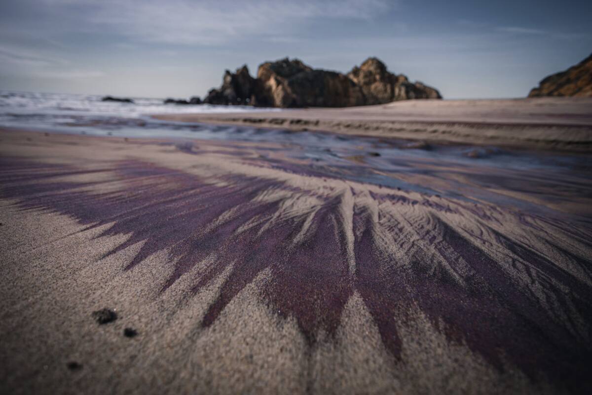 Pfeiffer Beach está en Big Sur, California