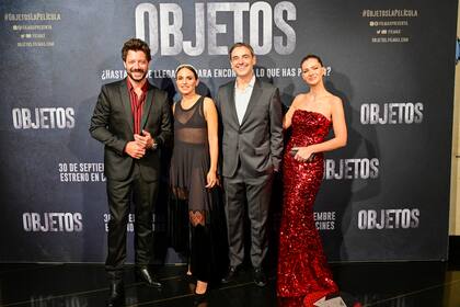 La China junto a Álvaro Monte, Verónica Echegui y el director del film, Jorge Dorado