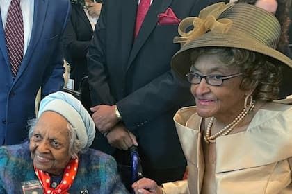 Phyllis Valentine llevó a su madre a Texas para una celebración en 2025