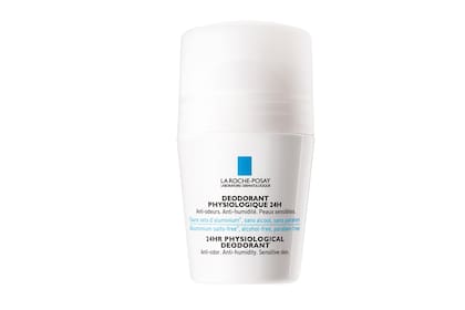 Physiologique, desodorante en roll-on para axilas sensibles y sensibilizadas, ya sea después de la depilación, de la fricción de las prendas, la sudoración excesiva o los tratamientos estéticos específicos, $315, La Roche Posay