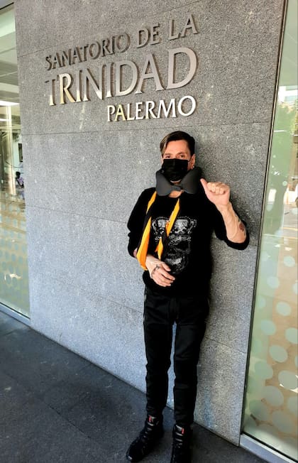 Piazza fue atendido en el Sanatorio de la Trinidad tras su llegada al país
