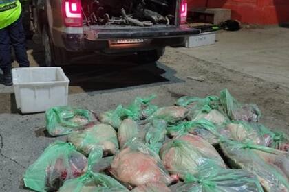 Picaban carne de toro en un comercio de Roca y los sorprendieron los inspectores de Ganadería