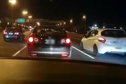 Picadas en la Panamericana: corrían a más de 200 km y se filmaban