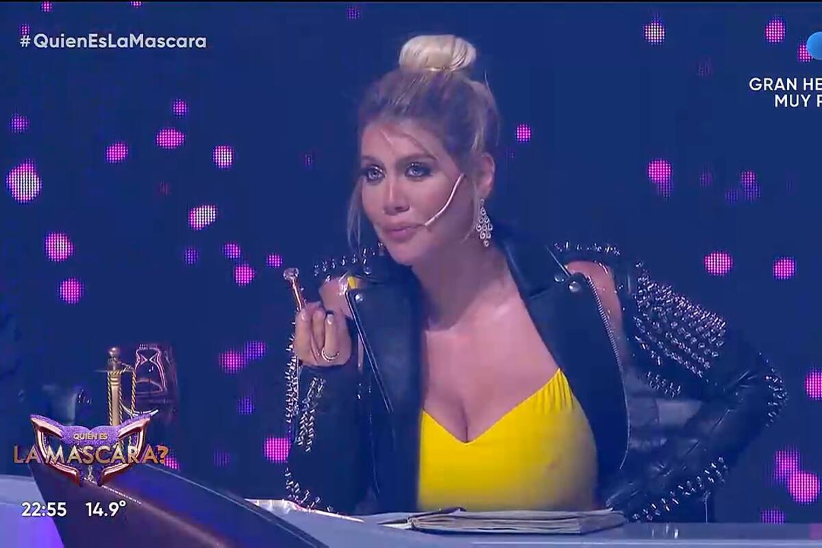 Picante cruce entre Wanda Nara y el tucán Pico en ¿Quién es la máscara (Telefe)