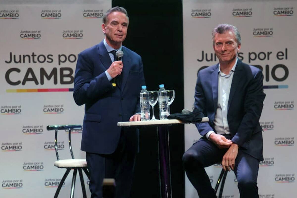 Pichetto y Macri, en campaña