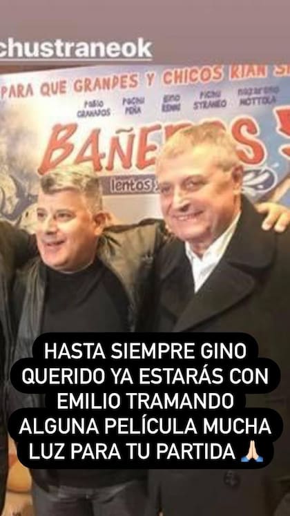 "Pichu" Straneo despidió en Twitter a Gino Renni