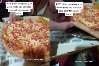 Pidieron una pizza por delivery y descubrieron que había un molde en una caja
