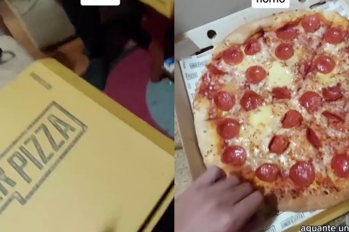 Pidieron una pizza por delivery y se llevaron una inesperada sorpresa