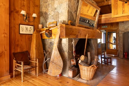 Piedra y madera son algunos de los materiales nobles que se usaron para construir el lodge