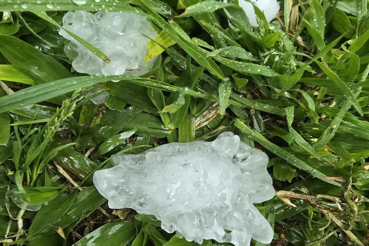 Piedras de gran tamaño cayeron en el partido bonaerense de Colón
