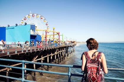 El muelle Santa Mónica, un hito californiano.