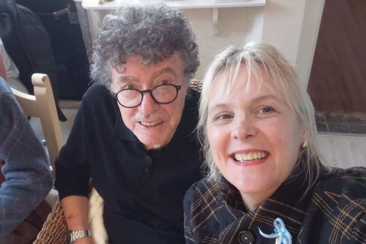 Piero junto a su segunda esposa, Mariana Schettini