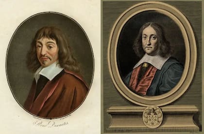 Pierre de Fermat (der.) era abogado del Parlamento de Toulouse (Francia) y matemático aficionado; René Descartes era polímata, una de las figuras clave de la Revolución Científica