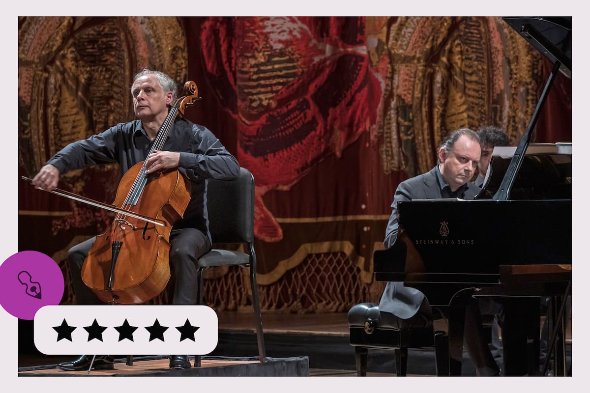 Pieter Wispelwey (chelo) y Paolo Giacometti (piano), el lunes 7 de octubre en un concierto del Mozarteum Argentino en el Teatro Colón